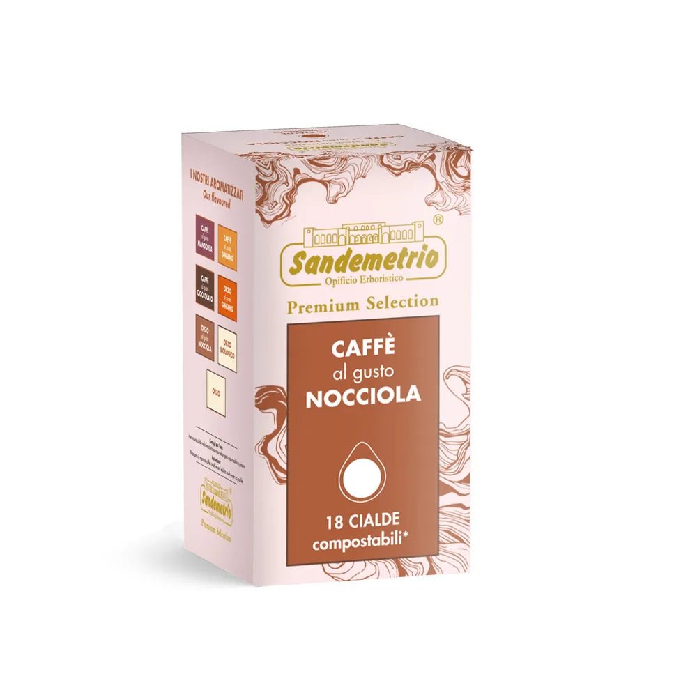 Sandemetrio Caffè alla Nocciola in Cialda in carta ESE 44mm - Quelli del Caffè