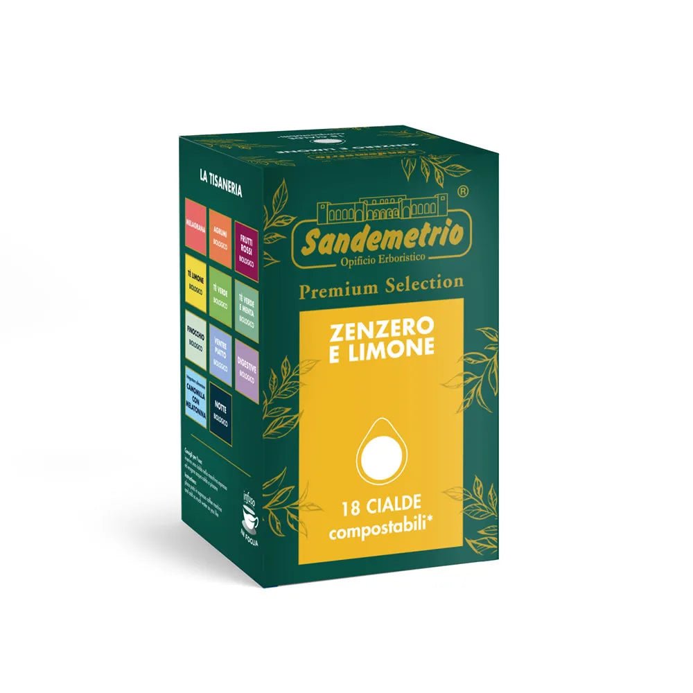 Sandemetrio Tisana Zenzero e limone in Cialda in carta ESE 44mm - Quelli del Caffè