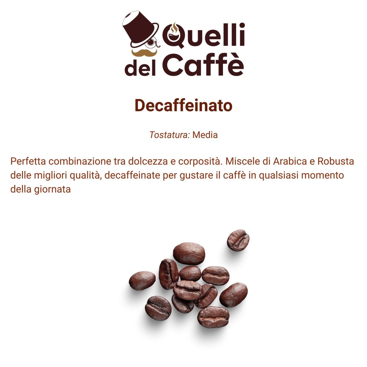 100 Capsule Compatibili Lavazza A Modo Mio* miscela DEK - Quelli del Caffè