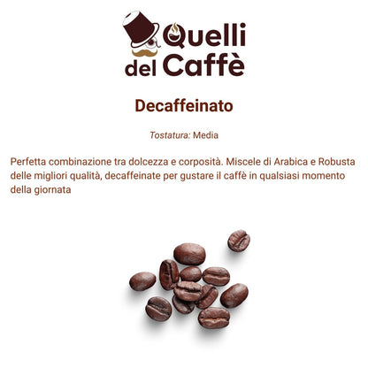 100 Capsule Compatibili Lavazza A Modo Mio* miscela DEK - Quelli del Caffè