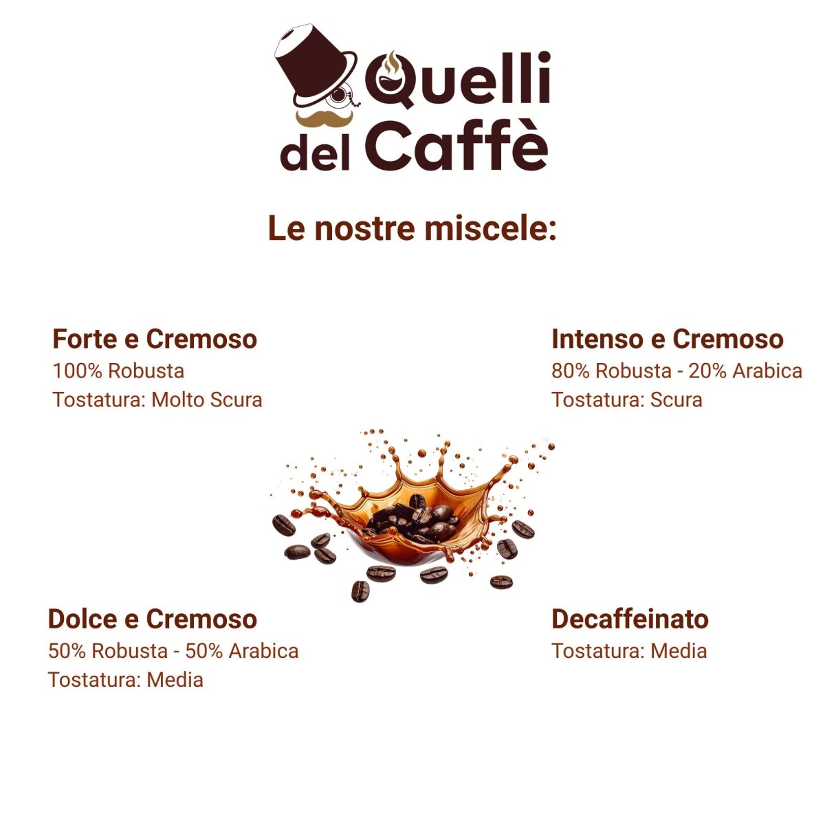 100 Capsule compatibili Lavazza A Modo Mio* miscela FORTE E CREMOSO - Quelli del Caffè