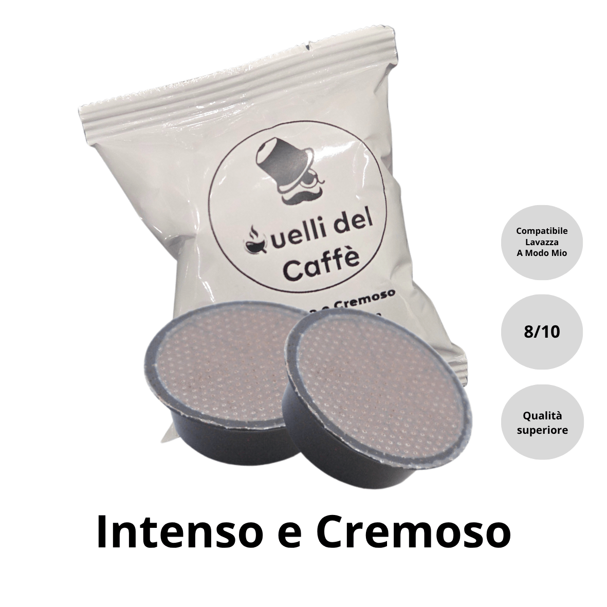 100 Capsule Compatibili Lavazza A Modo Mio* miscela INTENSO E CREMOSO - Quelli del Caffè