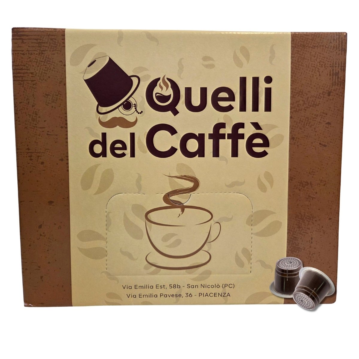 100 Capsule compatibili Nespresso* miscela FORTE E CREMOSO - Quelli del Caffè