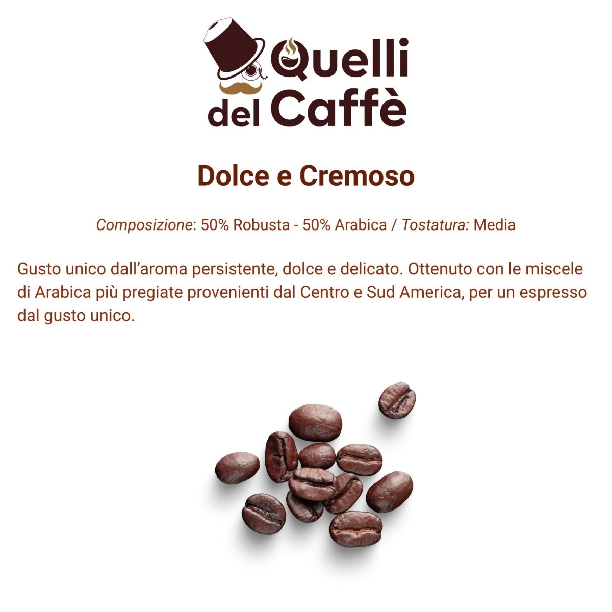100 Cialde in carta ESE 44mm miscela DOLCE E CREMOSO - Quelli del Caffè
