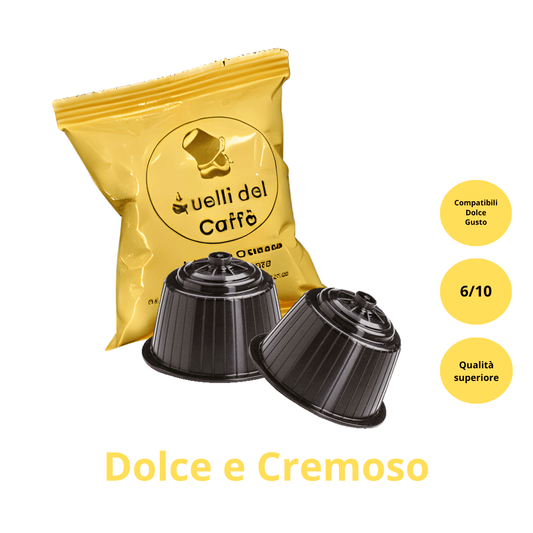 50 Capsule Compatibili Nescafè Dolce Gusto* miscela DOLCE E CREMOSO - Quelli del Caffè