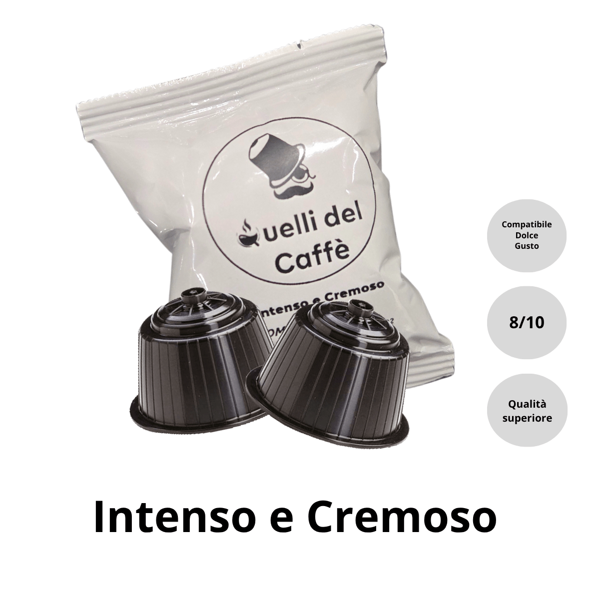 50 Capsule Compatibili Nescafè Dolce Gusto* miscela INTENSO E CREMOSO - Quelli del Caffè
