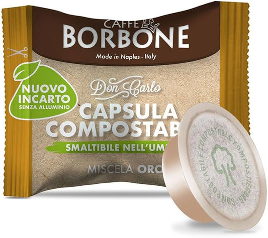 Borbone caffè miscela Oro Compostabile compatibile Lavazza A Modo Mio* - Quelli del Caffè