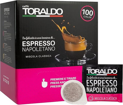 Toraldo caffè miscela Classica in Cialde in carta ESE 44mm