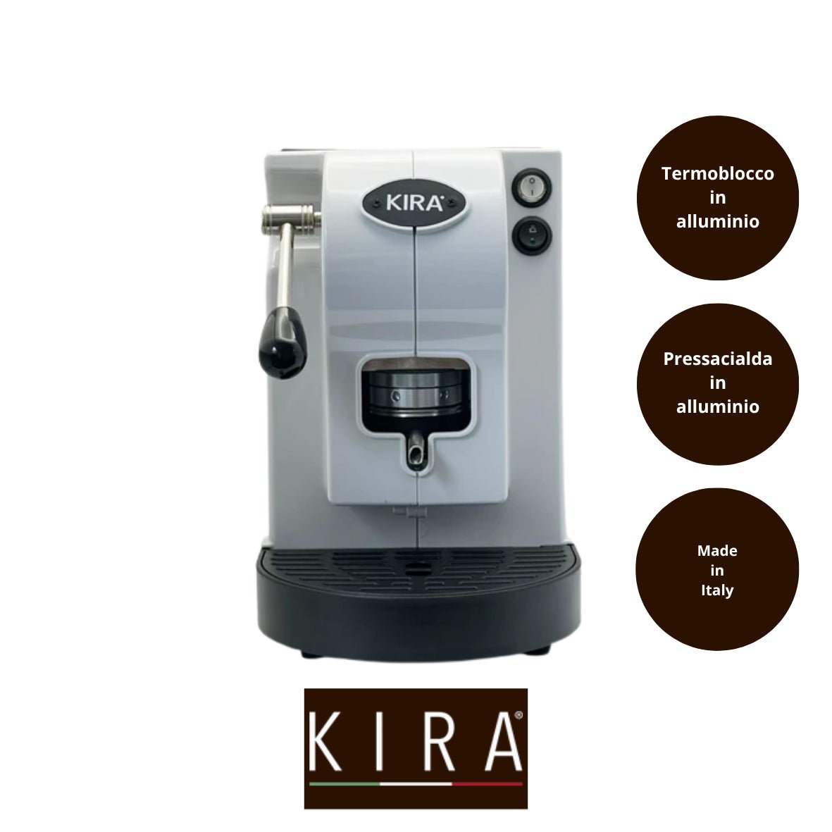 macchina caffè cialde ESE grigio perla