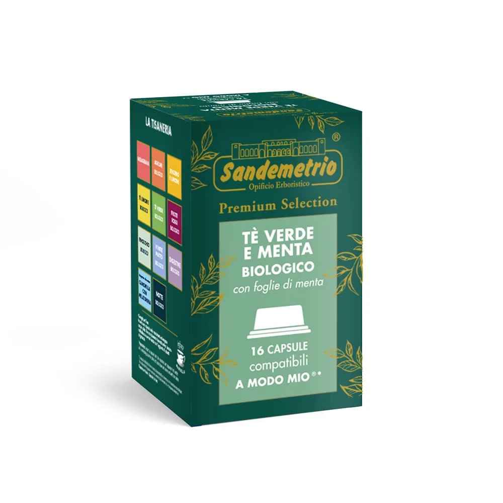 Sandemetrio The Verde e Menta compatibile con Lavazza A Modo Mio* - Quelli del Caffè