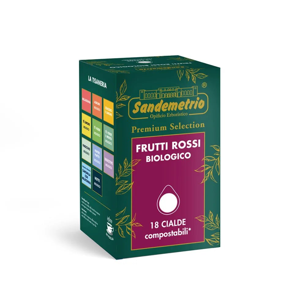 Sandemetrio Tisana Frutti Rossi in Cialda in carta ESE 44mm - Quelli del Caffè
