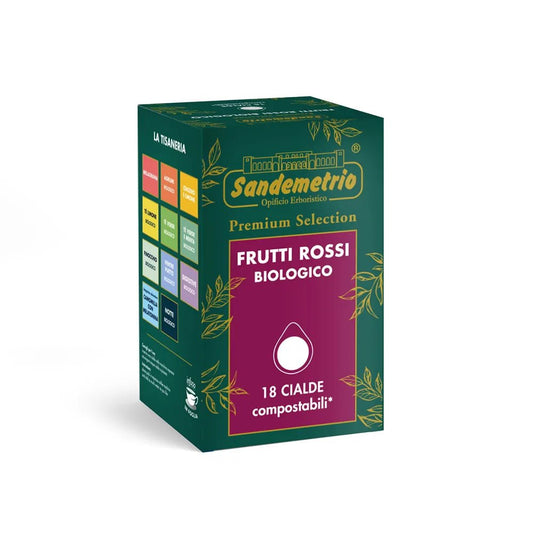 Sandemetrio Tisana Frutti Rossi in Cialda in carta ESE 44mm - Quelli del Caffè