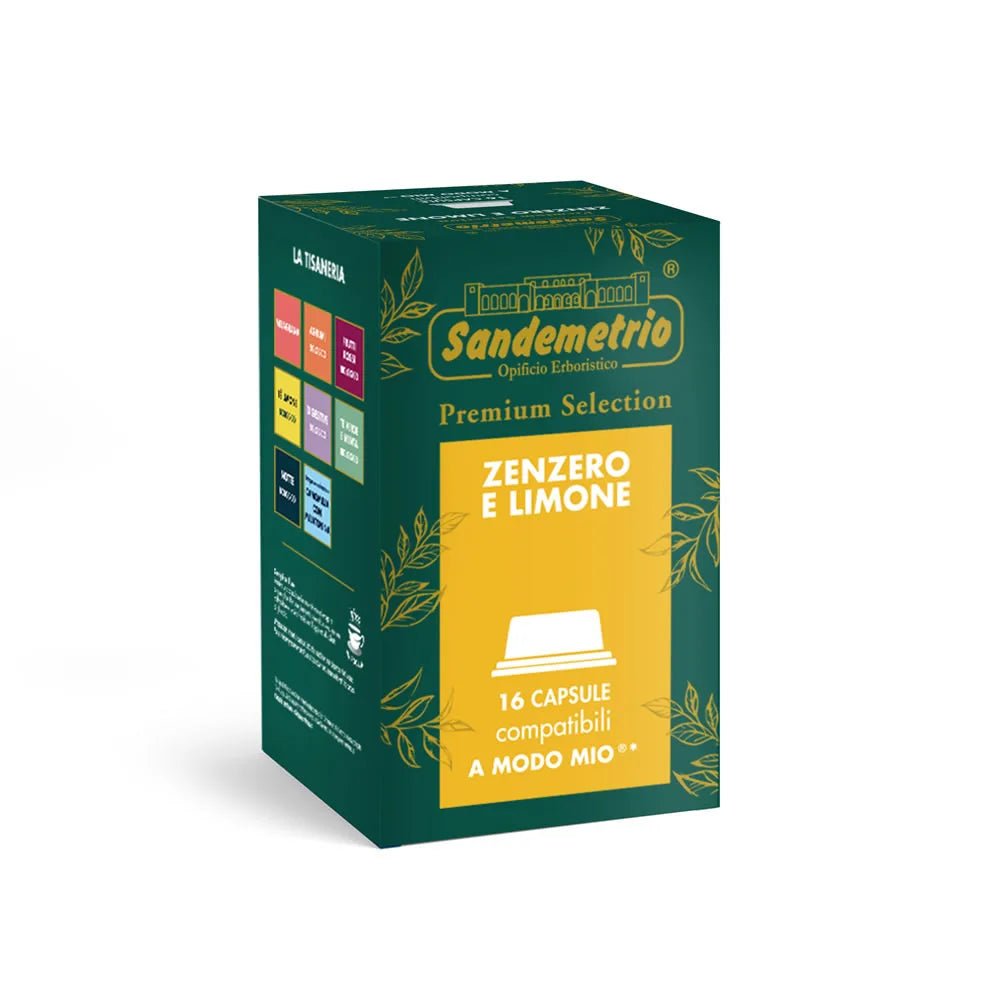 Sandemetrio Tisana Zenzero e Limone compatibile con Lavazza A Modo Mio* - Quelli del Caffè
