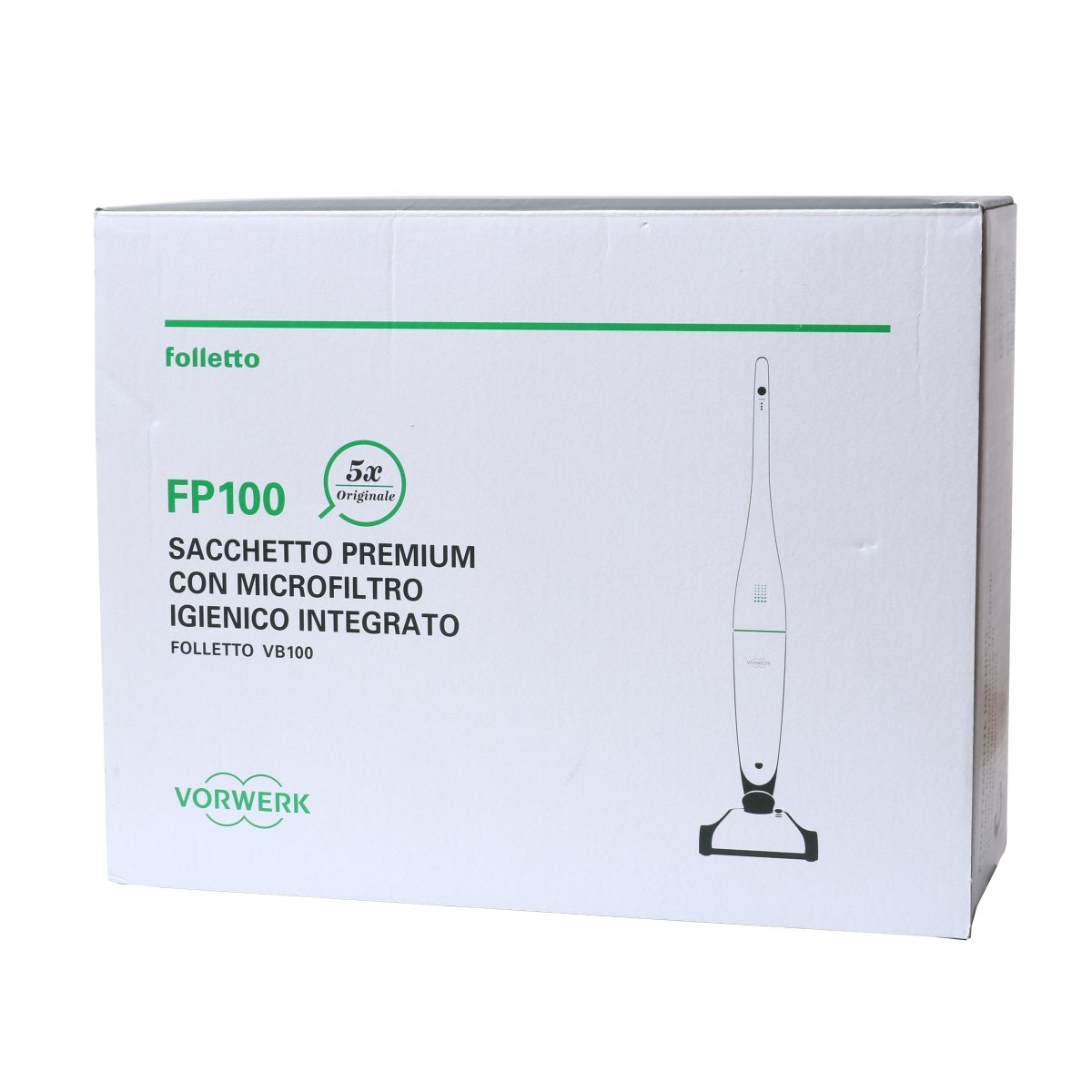 Vorwerk 5 sacchetti per Folletto VB100 - Quelli del Caffè